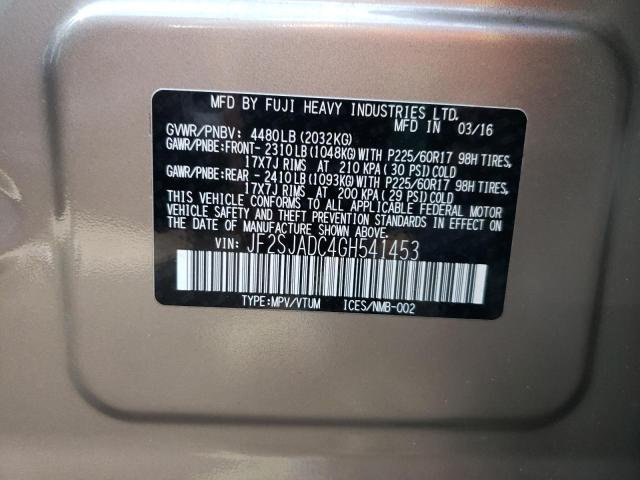 Photo 10 from auction – 2016 SUBARU FORESTER 2 with VIN JF2SJADC4GH541453