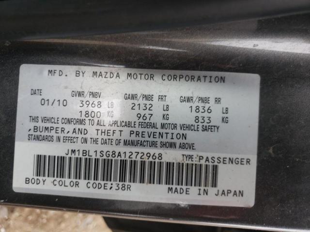 Photo 10 from auction – 2010 MAZDA 3 I with VIN JM1BL1SG8A1272968