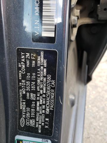 Photo 10 from auction – 2011 HYUNDAI ACCENT GLS with VIN KMHCN4AC5BU607680