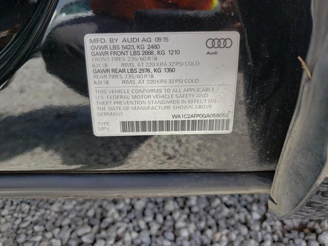 Photo 10 from auction – 2016 AUDI Q5 PREMIUM with VIN WA1C2AFP0GA056052