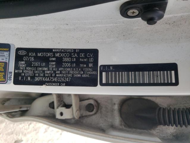 Photo 10 from auction – 2017 KIA FORTE LX with VIN 3KPFK4A75HE026247