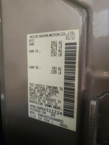 Photo 10 from auction – 2012 NISSAN ALTIMA BAS with VIN 1N4AL2AP0CN511224