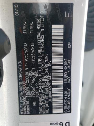 Photo 10 from auction – 2015 LEXUS GX 460 with VIN JTJBM7FX6F5104432
