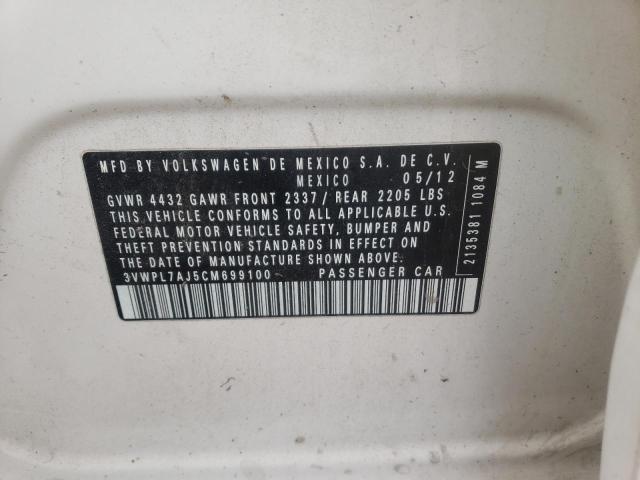 Photo 10 from auction – 2012 VOLKSWAGEN JETTA TDI with VIN 3VWPL7AJ5CM699100