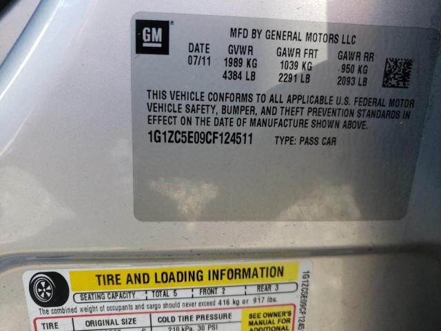 Photo 10 from auction – 2012 CHEVROLET MALIBU with VIN 1G1ZC5E09CF124511