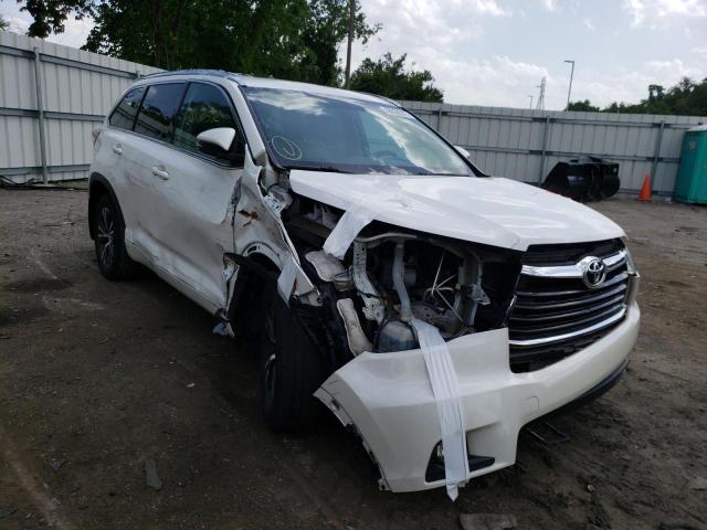 TOYOTA HIGHLANDER 2016 with VIN 5TDJKRFH8GS233809 - Photo from auction