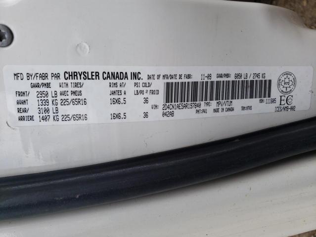 Photo 10 from auction – 2010 DODGE GRAND CARA with VIN 2D4CN1AE5AR197840