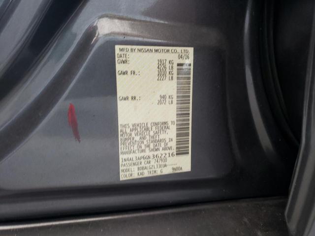 Photo 10 from auction – 2016 NISSAN ALTIMA 2.5 with VIN 1N4AL3AP6GN362216