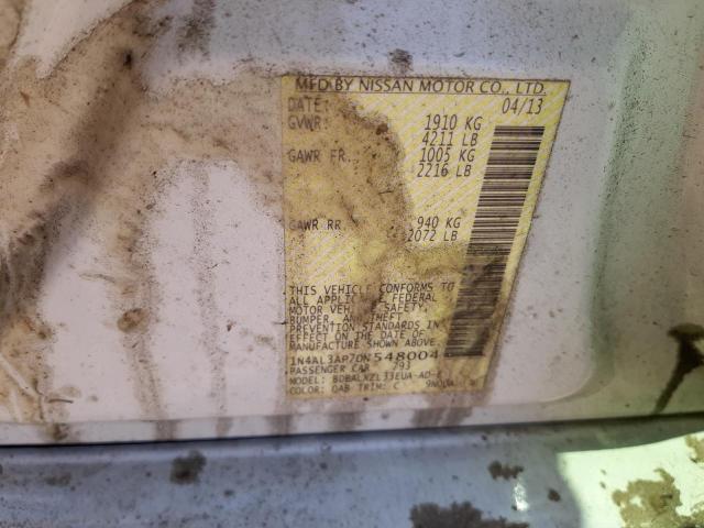 Photo 10 from auction – 2013 NISSAN ALTIMA 2.5 with VIN 1N4AL3AP7DN548004