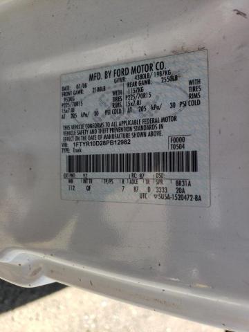 Photo 10 from auction – 2008 FORD RANGER with VIN 1FTYR10D28PB12982