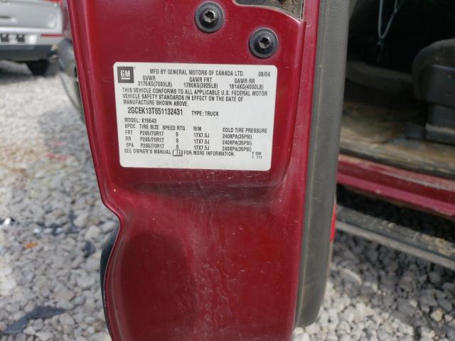 Photo 10 from auction – 2005 CHEVROLET SILVERADO with VIN 2GCEK13T651132431