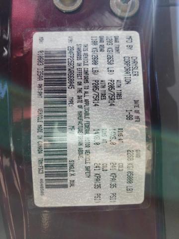 Photo 10 from auction – 1998 DODGE CARAVAN with VIN 2B4FP25B7WR668045