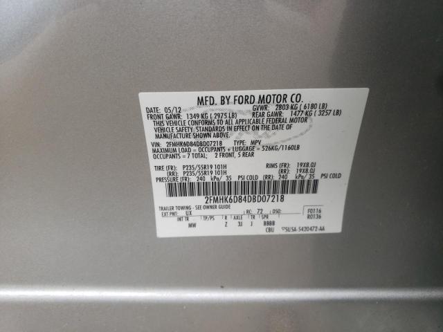 Photo 10 from auction – 2013 FORD FLEX LIMIT with VIN 2FMHK6D84DBD07218