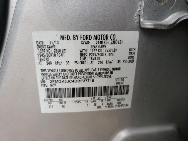 Photo 10 from auction – 2013 FORD EDGE SEL with VIN 2FMDK3JC4DBE37716