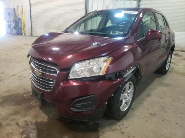 Фото 2 с аукциона – 2016 CHEVROLET TRAX LS с VIN 3GNCJNSB6GL123487