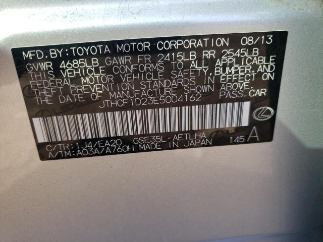 Photo 10 from auction – 2014 LEXUS IS 250 with VIN JTHCF1D23E5004162