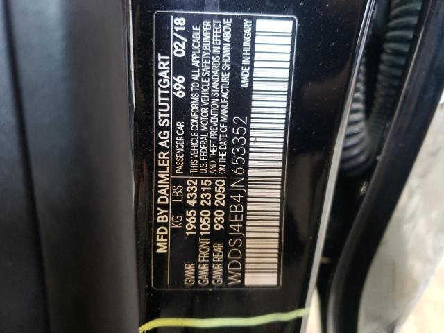 Photo 10 from auction – 2018 MERCEDES-BENZ CLA 250 with VIN WDDSJ4EB4JN653352