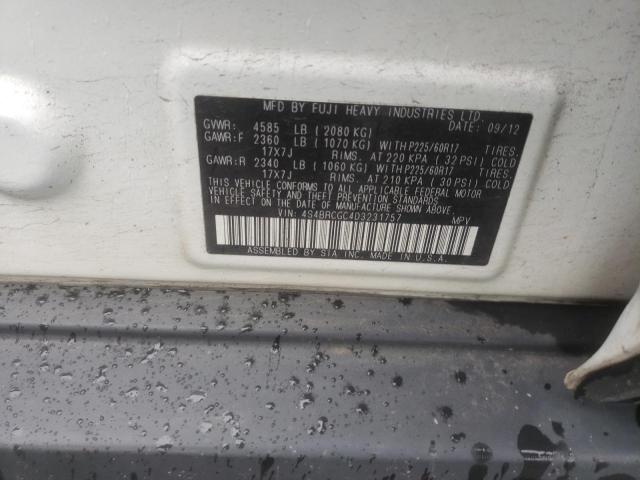 Photo 10 from auction – 2013 SUBARU OUTBACK 2. with VIN 4S4BRCGC4D3231757