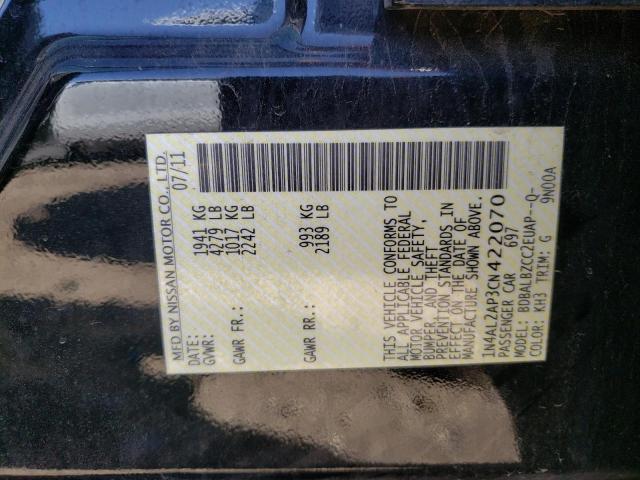 Photo 10 from auction – 2012 NISSAN ALTIMA BAS with VIN 1N4AL2AP3CN422070