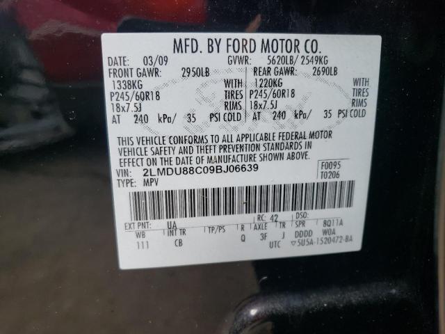 Photo 10 from auction – 2009 LINCOLN MKX with VIN 2LMDU88C09BJ06639
