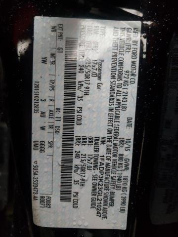 Photo 10 from auction – 2016 FORD FOCUS SE with VIN 1FADP3K23GL210247