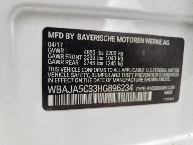 Photo 10 from auction – 2017 BMW 530 I with VIN WBAJA5C33HG896234