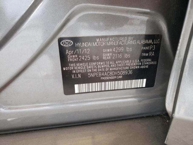 Photo 10 from auction – 2013 HYUNDAI SONATA GLS with VIN 5NPEB4AC8DH508936