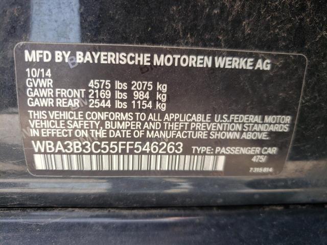 Photo 10 from auction – 2015 BMW 328 XI with VIN WBA3B3C55FF546263