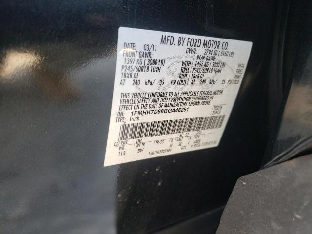 Photo 10 from auction – 2011 FORD EXPLORER X with VIN 1FMHK7D88BGA48261