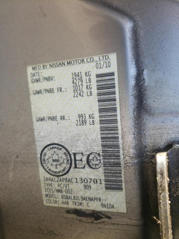 Photo 10 from auction – 2010 NISSAN ALTIMA BAS with VIN 1N4AL2AP8AC130701