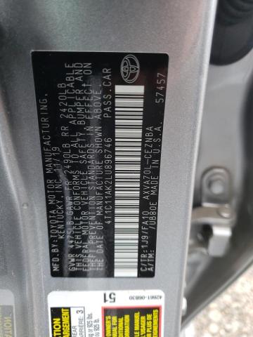 Photo 10 from auction – 2020 TOYOTA CAMRY LE with VIN 4T1C11AK2LU896746