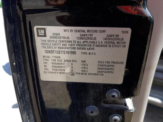 Photo 10 from auction – 2007 CHEVROLET TRAILBLAZE with VIN 1GNDT13S772161995