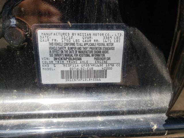 Photo 10 from auction – 2013 NISSAN VERSA S with VIN 3N1CN7AP1DL845566