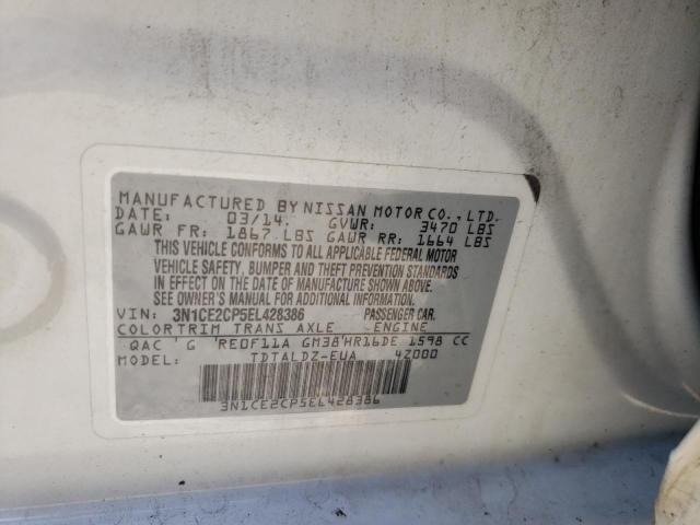 Photo 10 from auction – 2014 NISSAN VERSA NOTE with VIN 3N1CE2CP5EL428386