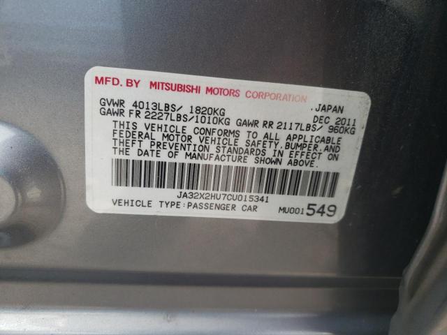Photo 10 from auction – 2012 MITSUBISHI LANCER ES/ with VIN JA32X2HU7CU015341