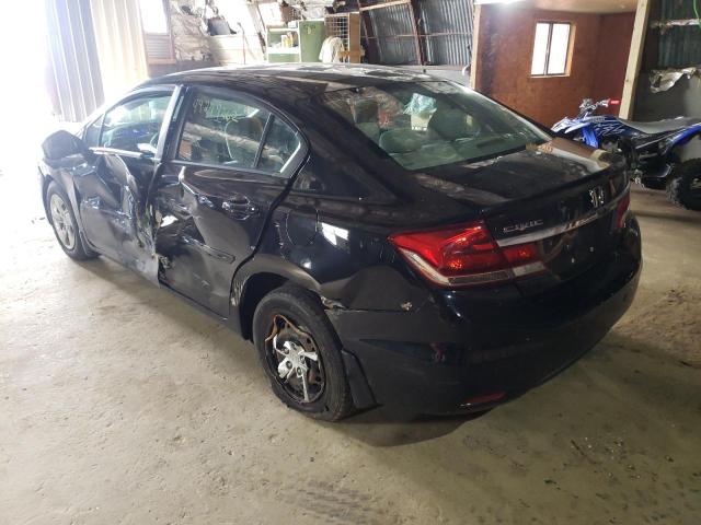Photo 3 from auction – 2013 HONDA CIVIC LX with VIN 19XFB2E55DE030385