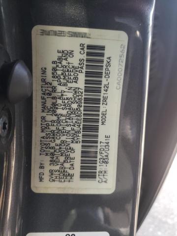 Photo 10 from auction – 2013 TOYOTA COROLLA BA with VIN 5YFBU4EE8DP098327