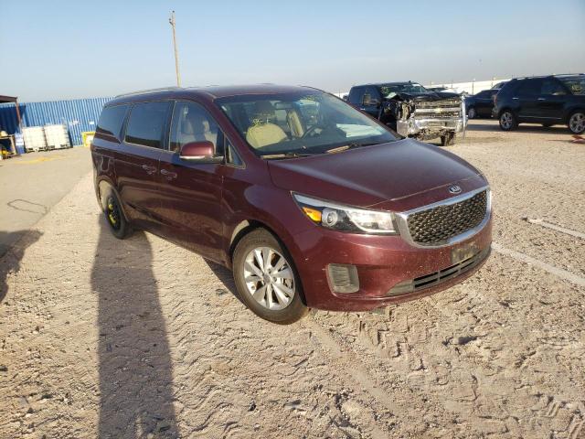 KIA SEDONA LX 2015 with VIN KNDMB5C17F6028963 - Photo from auction