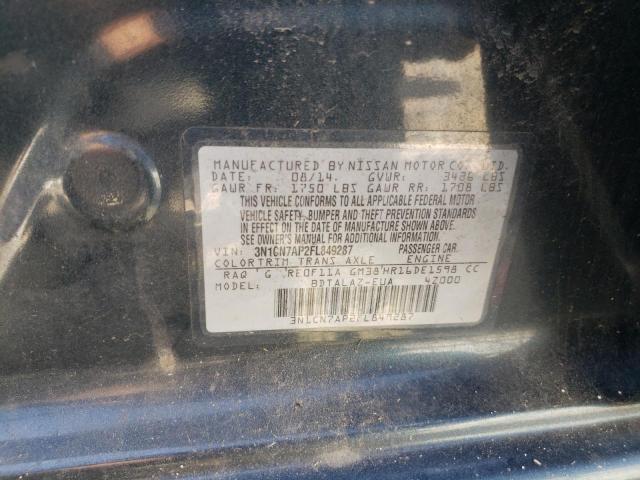 Photo 10 from auction – 2015 NISSAN VERSA S with VIN 3N1CN7AP2FL849287
