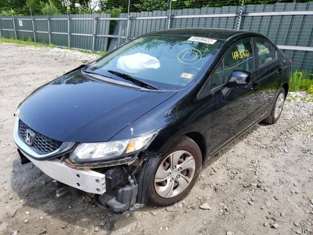 Photo 2 from auction – 2013 HONDA CIVIC LX with VIN 2HGFB2F57DH594950