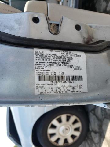 Photo 10 from auction – 2003 MERCURY GRAND MARQ with VIN 2MEFM75WX3X709026