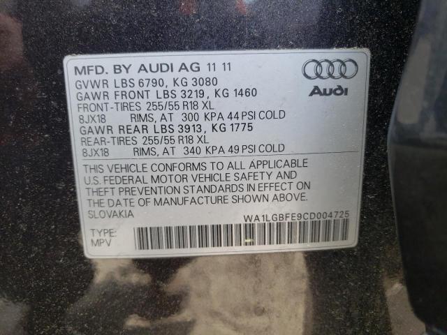 Photo 10 from auction – 2012 AUDI Q7 PREMIUM with VIN WA1LGBFE9CD004725