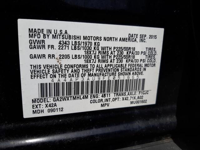 صورة رقم 10 من المزاد - 2015 MITSUBISHI OUTLANDER مع VIN 4A4AP3AU9FE051665