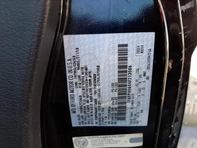 Photo 10 from auction – 2004 FORD MUSTANG with VIN 1FAFP40604F213086