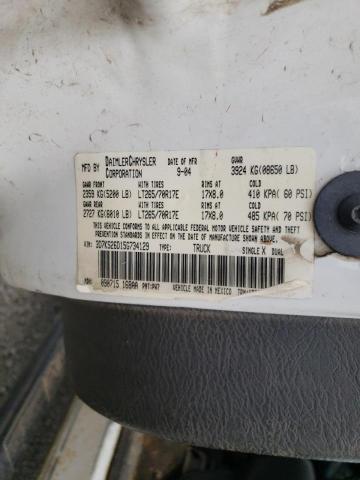 Photo 10 from auction – 2005 DODGE RAM 2500 S with VIN 3D7KS26D15G734129