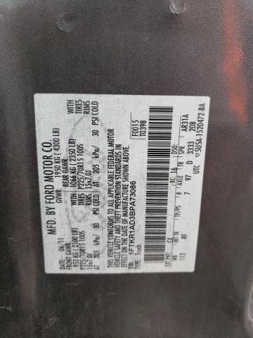 Photo 10 from auction – 2011 FORD RANGER with VIN 1FTKR1AD3BPA73086