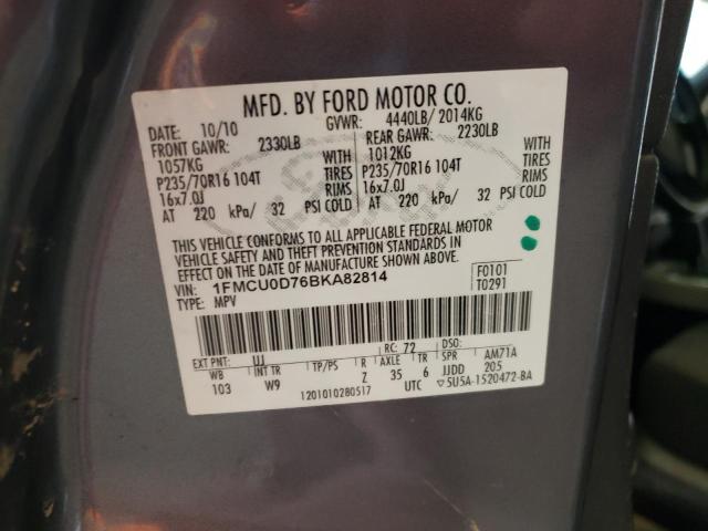 Foto 10 de la subasta – 2011 FORD ESCAPE XLT con VIN 1FMCU0D76BKA82814