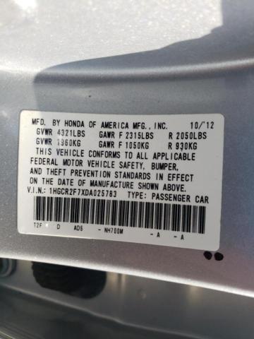 Photo 10 from auction – 2013 HONDA ACCORD EX with VIN 1HGCR2F7XDA025783