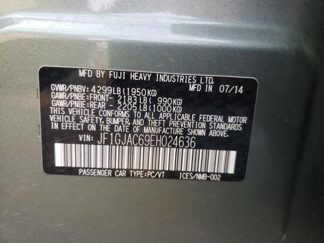 Foto 10 de la subasta – 2014 SUBARU IMPREZA PR con VIN JF1GJAC69EH024636