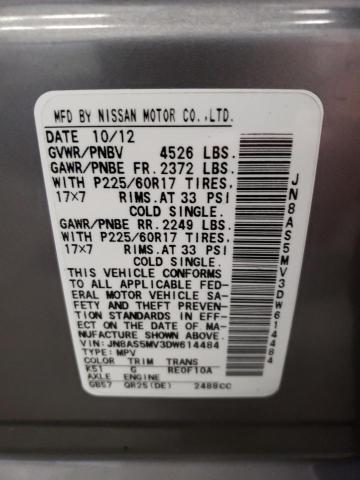 Photo 10 from auction – 2013 NISSAN ROGUE S with VIN JN8AS5MV3DW614484